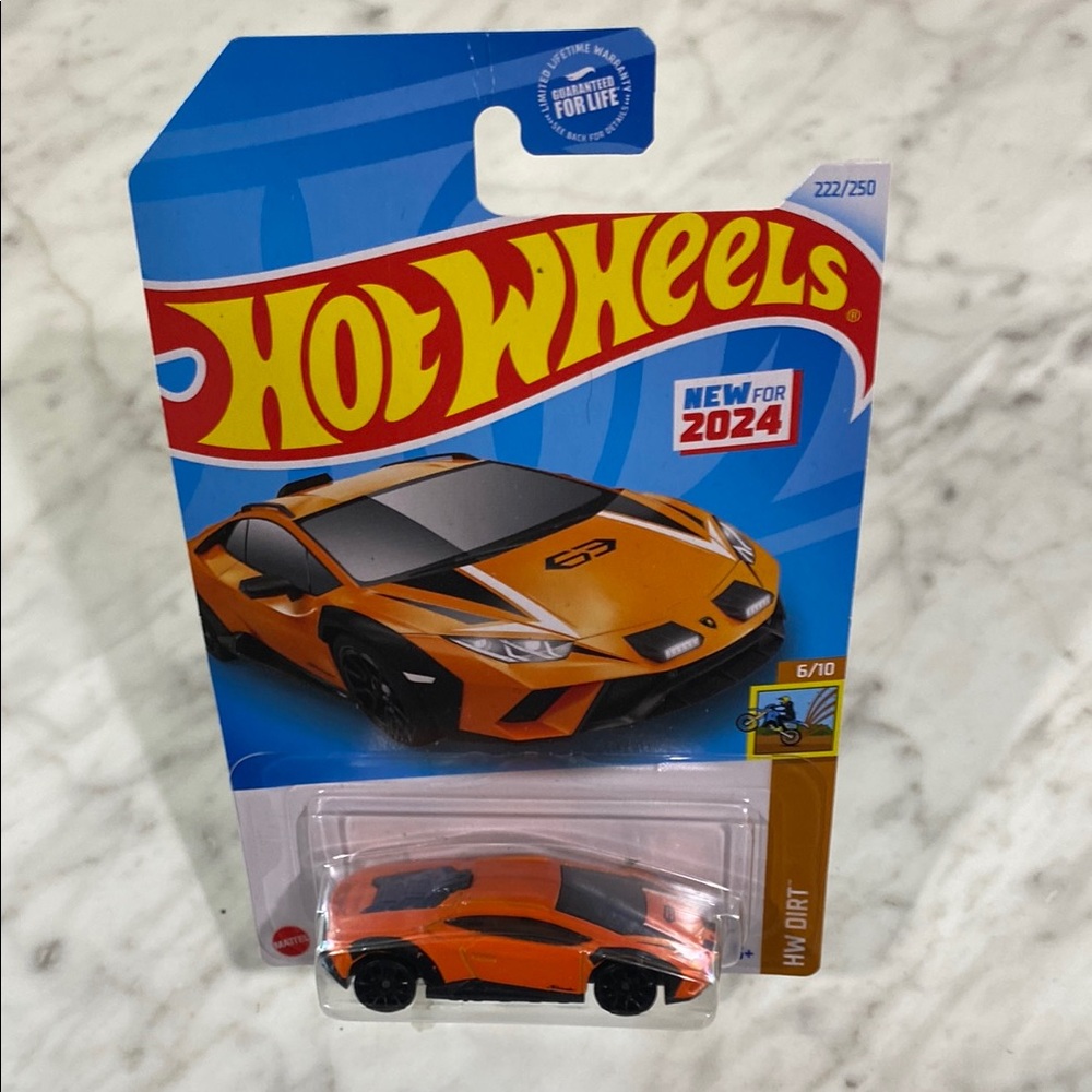 Hot Wheels Orange and Black Sports Car Toy